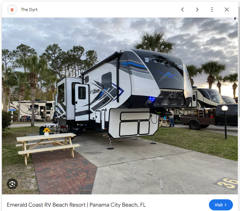 Camping Cabins Campers Inn Panama City Beach Cabin Rentals- Campground In Panama City Beach