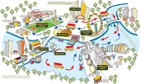 Singapore mrt map with tourist attractions pdf