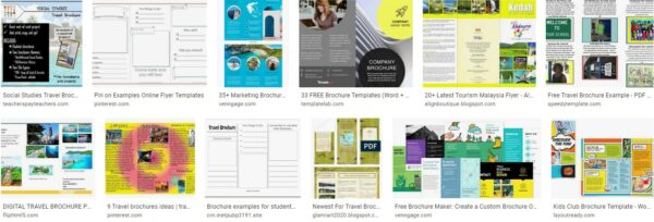 Travel brochure writing examples for students