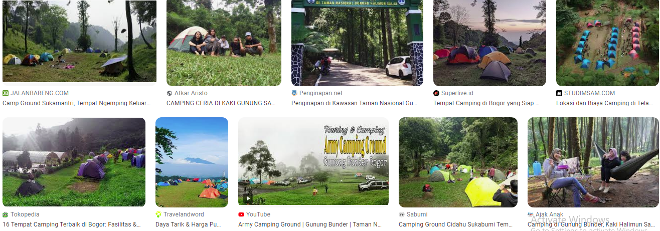 Camping ground gunung Halimun Salak Bogor Jawa Barat