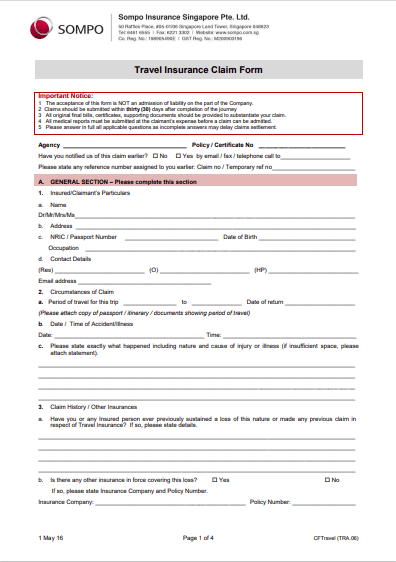 Travel insurance claim how long