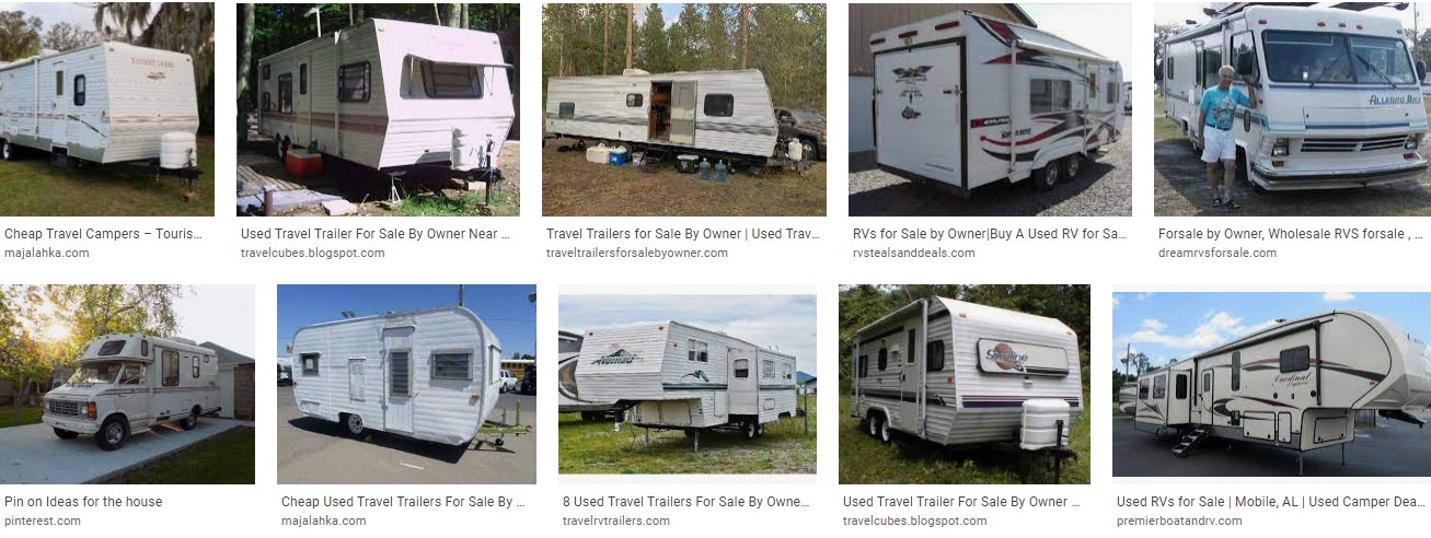 Cheap used travel trailers for sale by owner near me