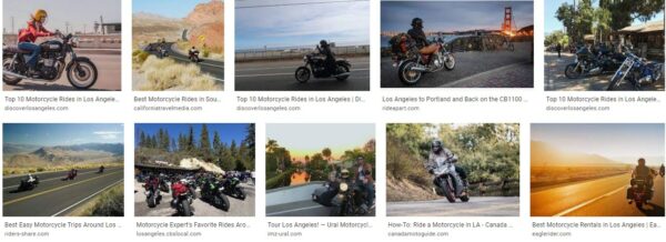 Getting around Los Angeles by motorcycle
