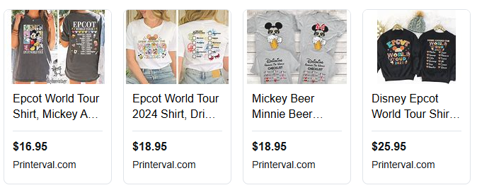 drink around the world epcot shirt