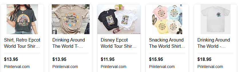 drinking around the world epcot t shirt
