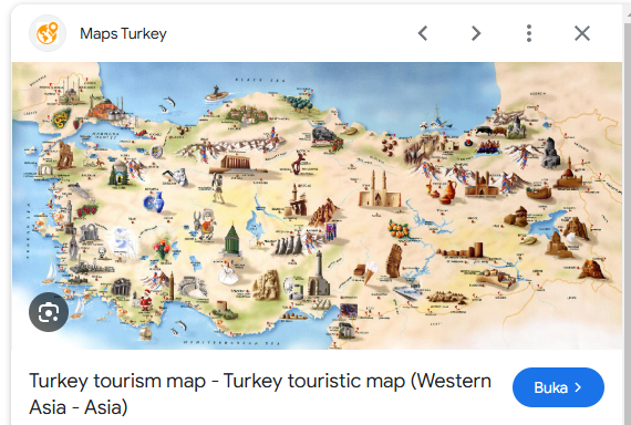 Turkey Tourist Map