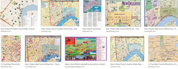 New Orleans Tourist Attractions Maps