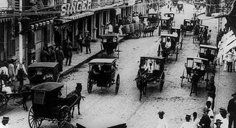 Escolta street on the fourth of July 1899 The Spanish- History of Tourism in the Philippines