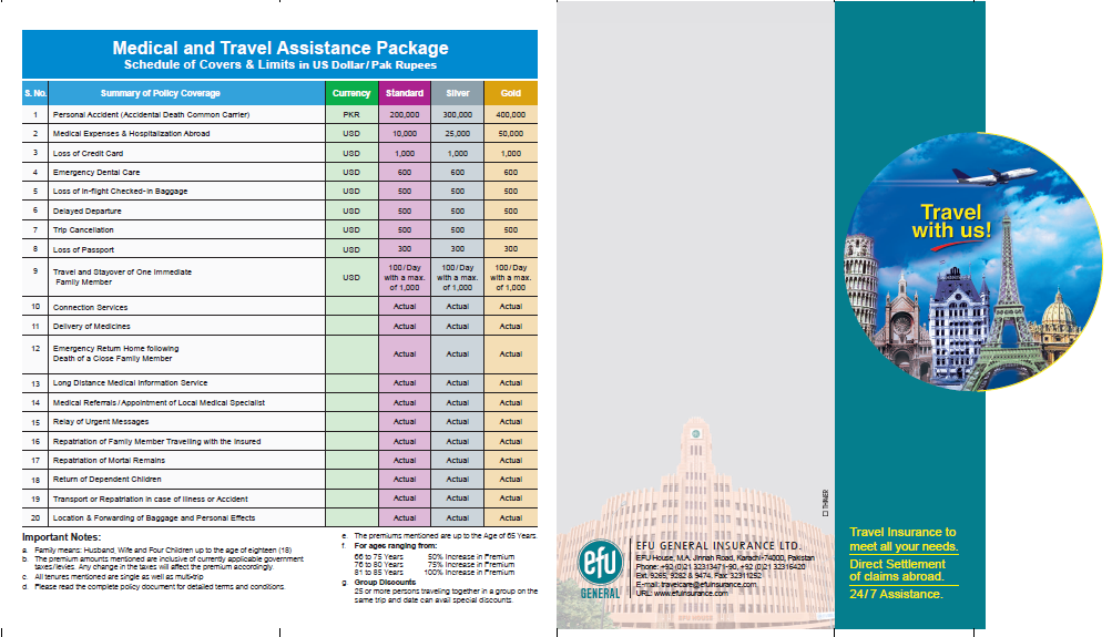 Efu Medical and Travel Insurance