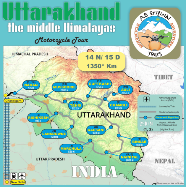 Uttarakhand Destinations Map Pdf Download (indianmotorcycletours.com)