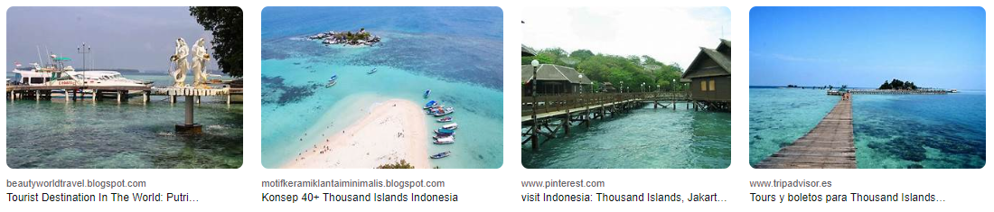 The Thousand Islands archipelago in Jakarta